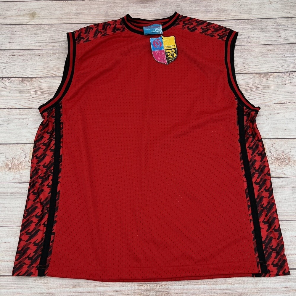 GB Design Lab Men's Red Jersey Shirt 2XL 100% Polyester